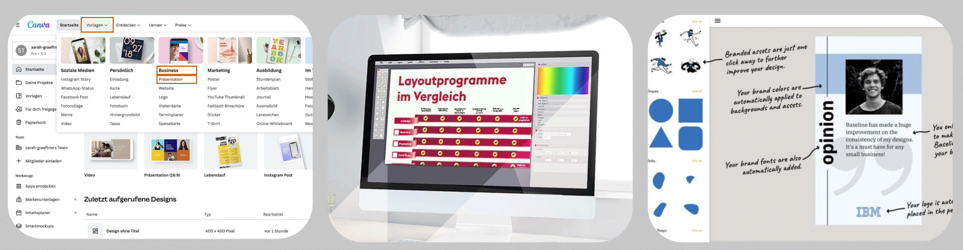 Canva Layoutprogramm und KI Design Tools im Vergleich für Druckvorlagen und Printdesign