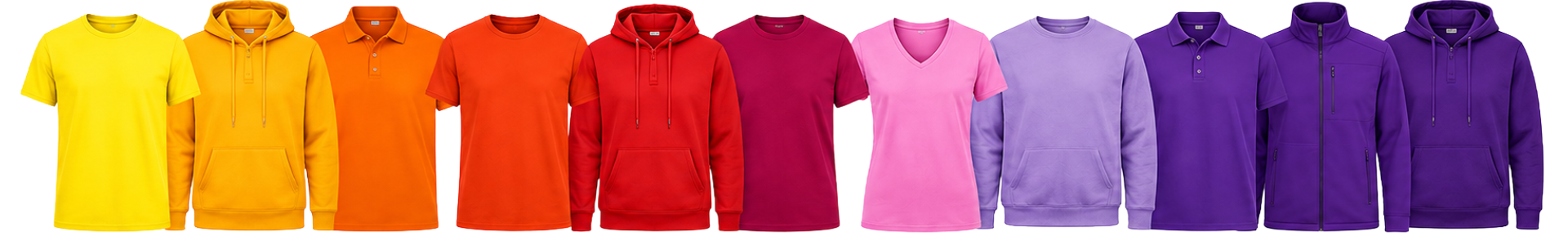 Textildruck Bonn – große Auswahl an T-Shirts und Hoodies in verschiedenen Farben