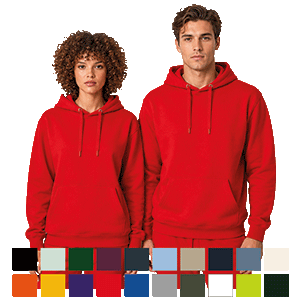 Rote Hoodies für Damen und Herren mit Farbauswahl